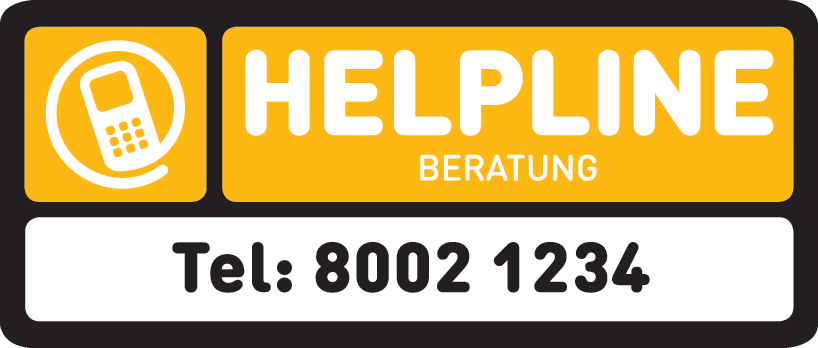 Helpline Sticker DE