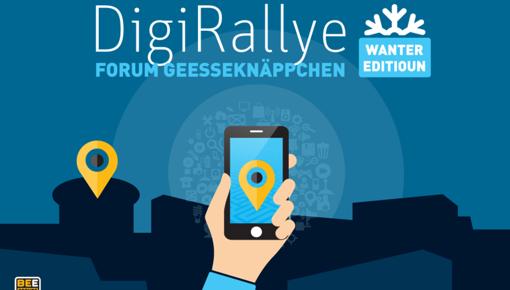 DigiRallye-winter Flyer der Winterausgabe der DigiRallye