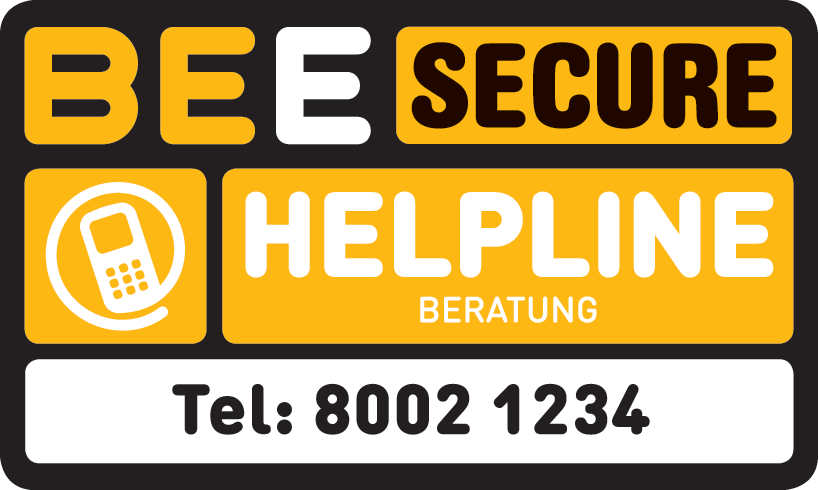 BEE SECURE Helpline Beratung Tel: 8002 1234