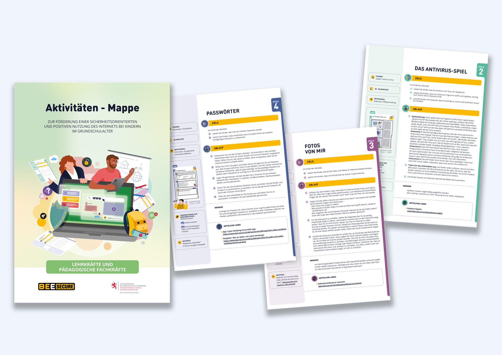 Neue Aktivit ten Mappe F r Grundschulalter BEE SECURE