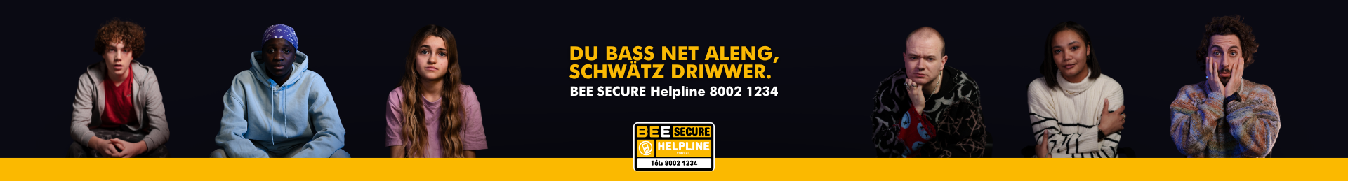 Neue Kampagne zur BEE SECURE Helpline: „Du bist nicht alleine, rede darüber.“